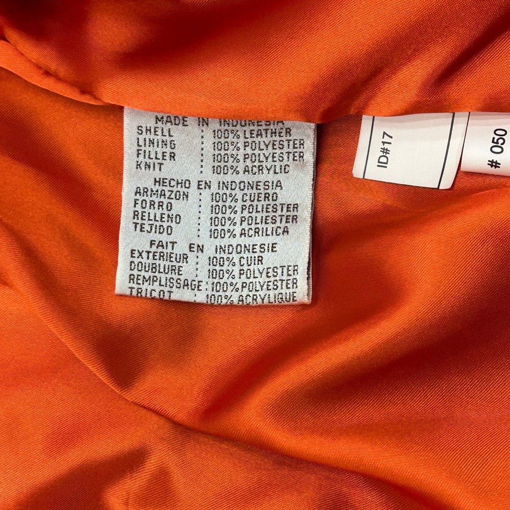 Vintage Cleveland Browns Leather Jacket Mens Large Carl Banks Bomber Coat GIII - Picture 6 of 11